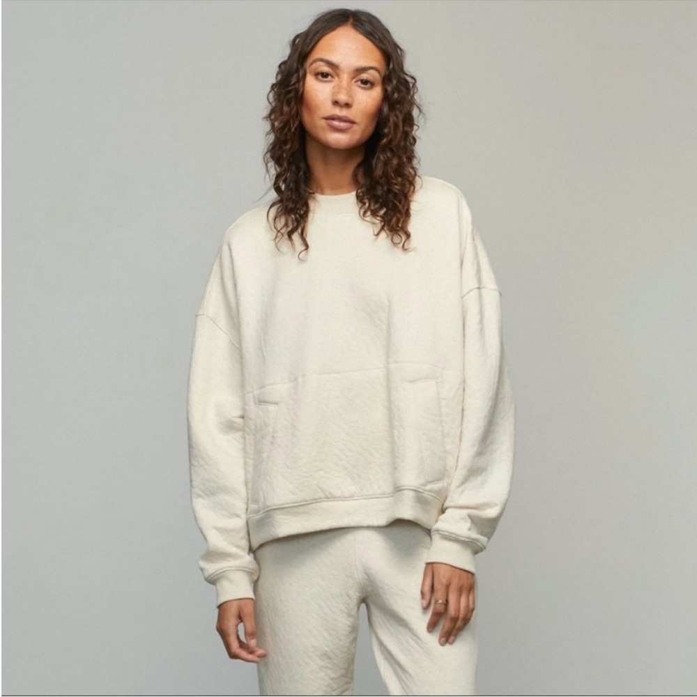 lunya Cream Cozy Oversized Sweatshirt